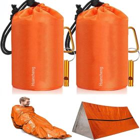 2 packs Emergency Thermal Sleeping Bag