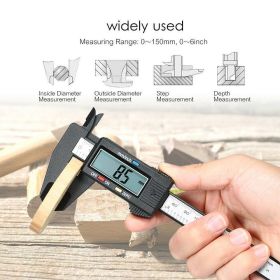 Carbin Fiber Electronic Digital Caliper Micrometer Guage 6 150mm