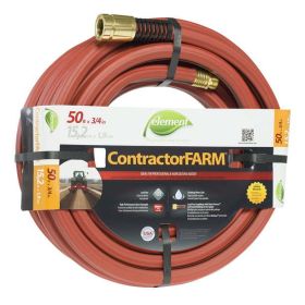 Swan Element Contractor Farm Hose, 3/4 In. X 50 Ft. Brick