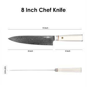 Kegani Chef's Knife - 8 Inch Professional Damascus Chef Knife