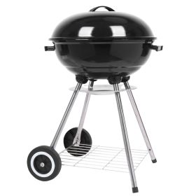 18 Inch Apple Charcoal Grill Enamel (Cover Furnace Body) White Side Wheels