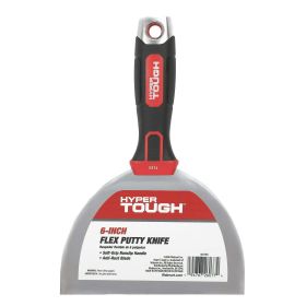 Hyper Tough 6 inch Soft Grip Flex Steel Putty Knife