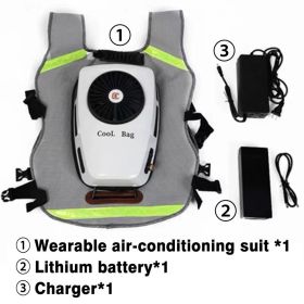 Unisex Summer Cooling Clothing Air Conditioning Vest - Rechargeable Battery Suitable For indoor And Outdoor High Temperature Work