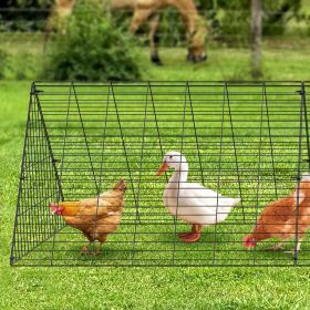 Portable Chicken Tunnels for Outside - Easy Installation - 118.1 x 28 x 24.2 inch VEVOR