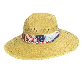 Americana Straw Lifeguard Hat