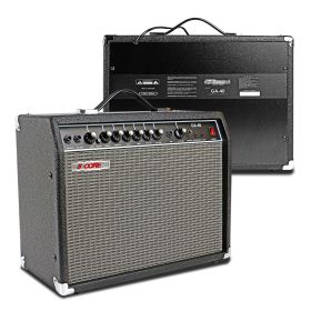 5 Core Guitar Amp 40W Amplifier for Electric Bass Acoustic Practice Amps Small Portable Mini Amplificador para Bajo with Built in Effects - GA 40 BLK