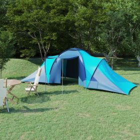 Camping Tent - 6 Person (Blue & Light Blue)