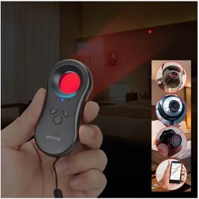 Hidden Camera Detectors With Infrared Viewfinders - Pocket Sized Anti Spy Camera Finder Locates Hidden Camera - Chargeable (Color: Black)