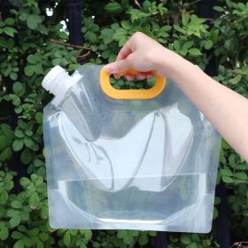 5L/10L Large Capacity Outdoor Portable Folding Water Storage Bag Water Tank For Camping Hiking Riding (Capacity: 10L Transparent)