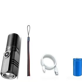 Mini LED Flashlight; Rechargeable & Zoomable - Outdoor & Emergency Supplies (Items: Single Battery 2-4h)