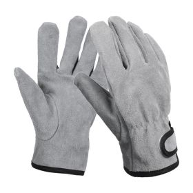 Heat/Fire Resistant Mittens Outdoor Warm Gloves for BBQ Oven Fireplace (Type: Gloves, Color: Grey)