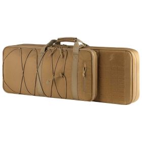 Tactical rifle case V2 (Color: Tan, size: 42 Inch)