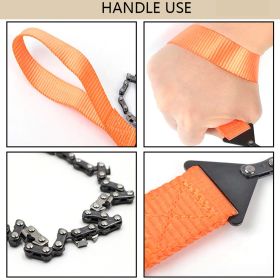 11/33 Teeth Survival Chain Saw Hand Chain Saw Steel Wire (Teeth Per Inch: 33 Teeth)