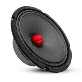 5 CORE 8 Inch Mid Range Bullet Pro Audio Car Speaker Red Aluminium Bullet Loudspeaker 500W Max 4 Ohms - Premium Quality Audio Door Speakers for Car or (size: 8" Car Audio Speaker 4oHM)