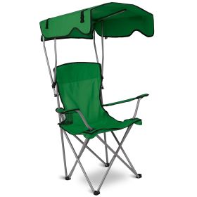 Foldable Beach Canopy Chair (Color: Green)