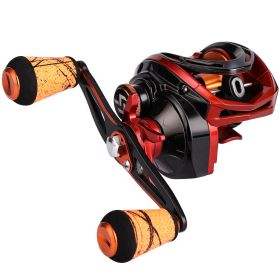 Sougayilang Baitcasting Reel 9+1BB Magnetic Brake System 8KG Max Drag Super Light Fishing Reel for Saltwater Freshwater Fishing (Use Mode: Right Hand, Color: Red)