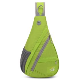 Crossbody Shoulder Bag Nylon Crossbody Sling Hiking Chest Bag Traveling Running Storage Bag (Color: C)