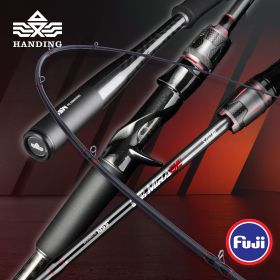 HANDING Magic Shadow Long Cast Lure Fishing Rod Full Carbon Monocoque Handle Fishing Rod MF Action 2.59M Fishing Rod Spinning (length: Casting-2.28m ML)