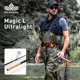 HANDING 78g Magic L Micro BFS Fishing Rod Carbon Fishing Rod Lure Weight 1-8g FUJI® O+A Guide Rings UL/L Casting Rod for Trout (length: Casting-1.68m-L)