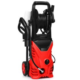 2030PSI 1800W Electric High Pressure Washer with Hose Reel (Color: Red)